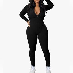 RIBBED JUMPSUIT